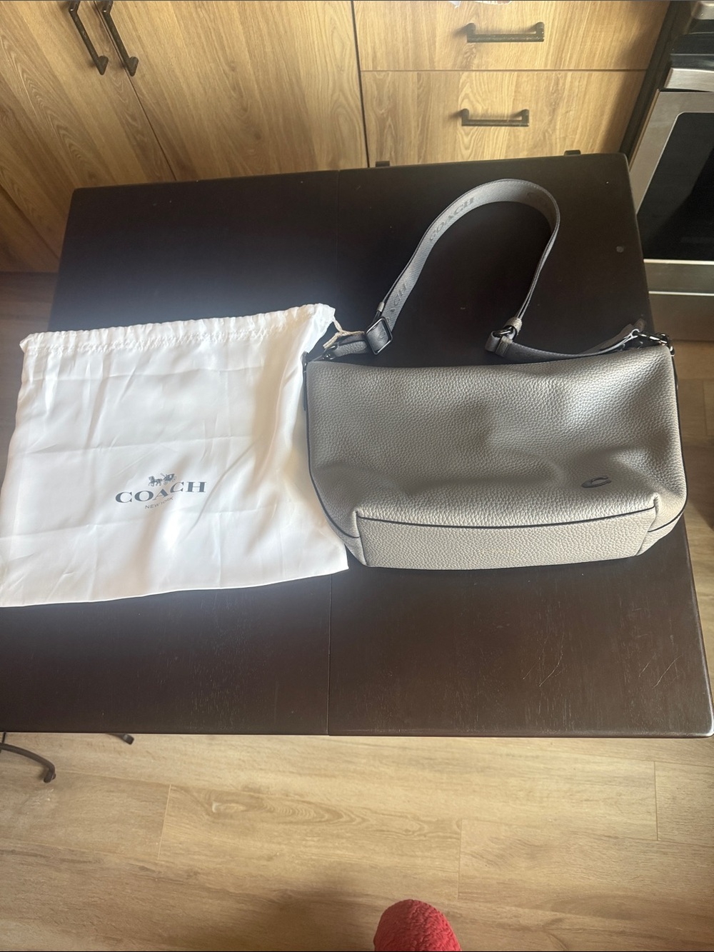 Coach top zip messenger bag